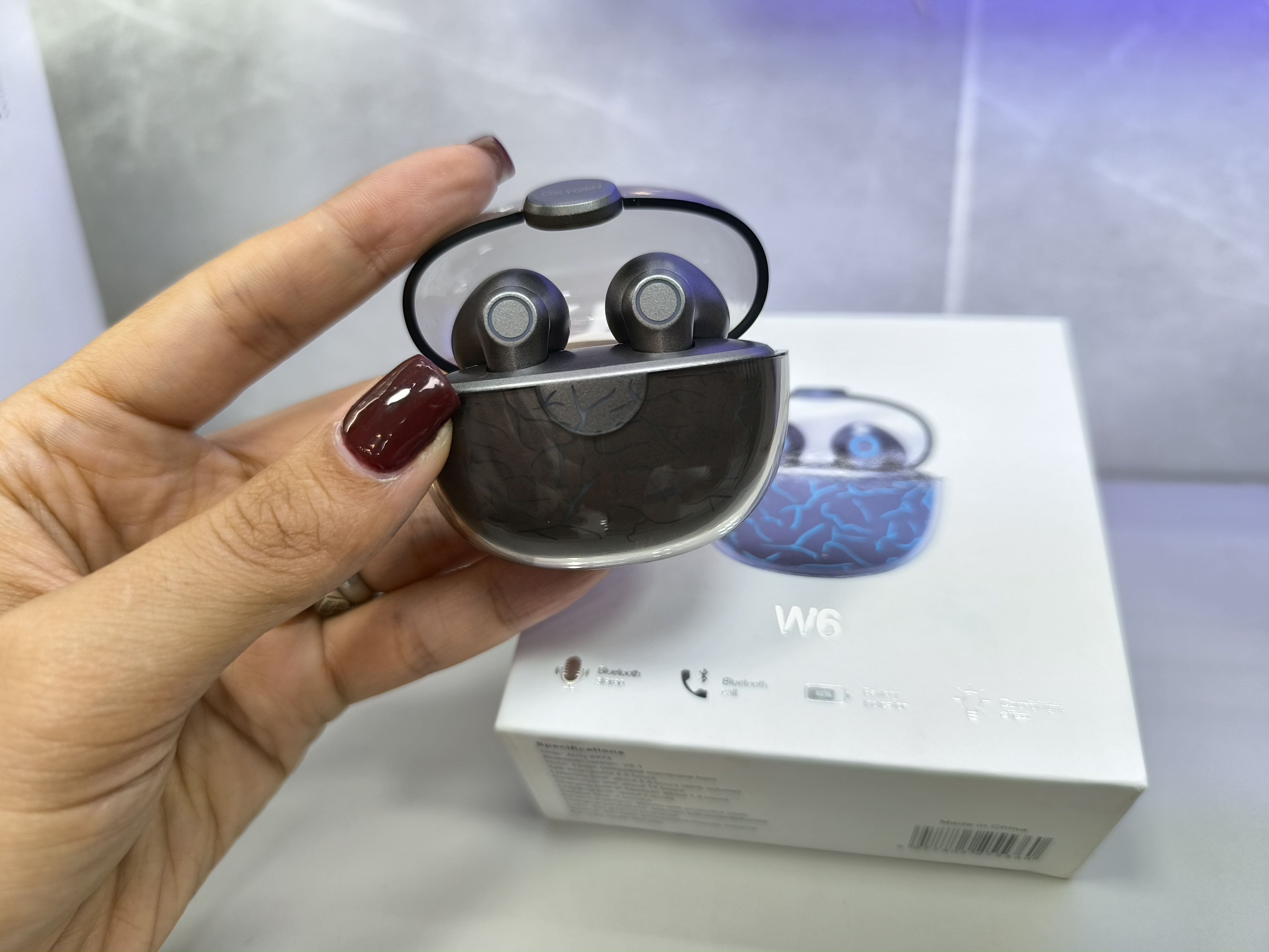 هندزفری بلوتوثی اکسیژن مدل W6 | ایرپاد بی‌سیم Oxygen W6 TWS