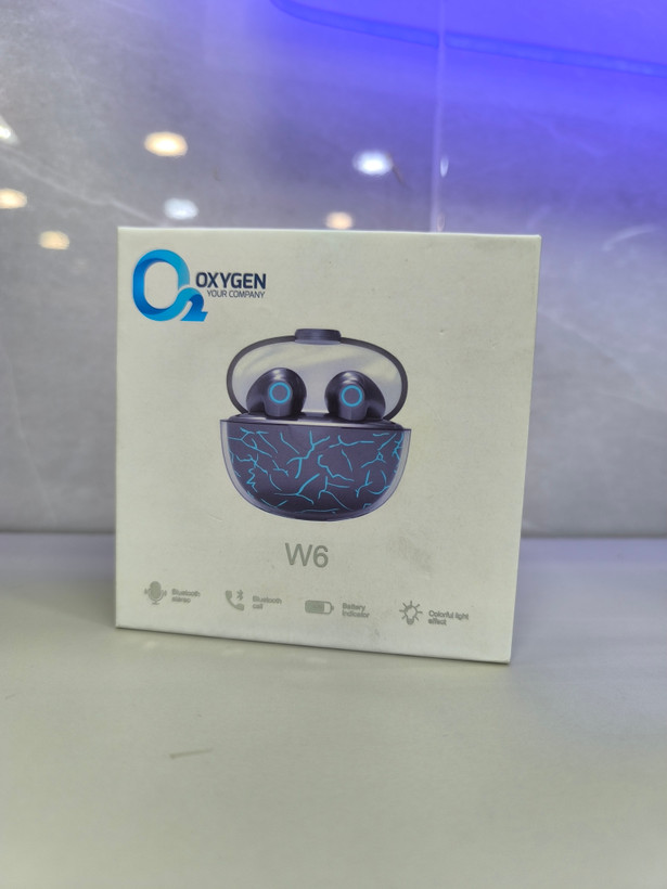 هندزفری بلوتوثی اکسیژن مدل W6 | ایرپاد بیسیم Oxygen W6 TWS